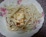 レンジで簡単♪濃厚！バタマヨうどん♡作り方2写真