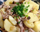 豚肉とジャガイモ☆ネギ塩レモンだれ作り方8写真