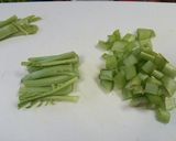 大根の葉炒め作り方1写真