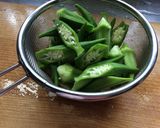 ゴーヤとオクラの昆布チャンプルー作り方2写真