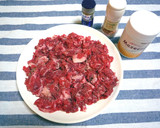 【マゼカル】牛肉と茄子のオイスター炒め作り方1写真
