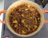 合挽き肉の夏野菜ドライカレー作り方2写真