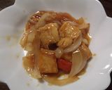 手作り高野豆腐入り酢豚作り方6写真