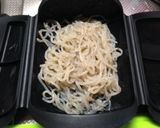 ルクエで糸こんにゃくの明太子和え作り方1写真