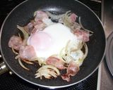 忙しい朝に超簡単オニオンベーコンエッグ作り方3写真