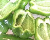 ♪肉詰めピーマンの照焼♪作り方1写真