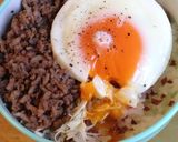 梅ごはんの豚そぼろ丼作り方8写真