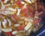 キノコと鶏挽肉の和風スープパスタ作り方5写真