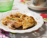 皮がパリパリ☆鶏もも肉のハーブレモン焼き作り方5写真