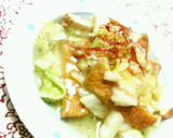 白菜と厚揚げの洋風炒め☆コンソメ味作り方5写真