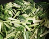 栄養満点レシピ☆小松菜の煮物☆おから入り作り方5写真