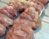 簡単、とりもも、焼鳥串打ち方作り方3写真