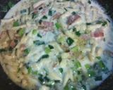 牛乳で作るしめじとベーコンクリームパスタ作り方5写真