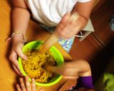 かぼちゃ団子♪チーズin☆子どもと作る♪作り方6写真