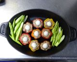 ストウブで小さなパプリカの肉詰め作り方2写真