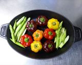ストウブで小さなパプリカの肉詰め作り方3写真