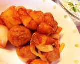 肉団子とジャガイモのケチャップ煮！作り方6写真