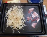 ホットプレートで簡単とんぺい焼き♪作り方1写真