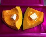 ルクエ簡単！チーズハニバタ〜のパンプキン作り方1写真