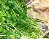 豆苗とイカのポン酢蒸し作り方1写真
