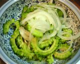 ゴーヤ&玉ねぎポン酢和♪作り方4写真