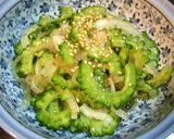 ゴーヤ&玉ねぎポン酢和♪作り方5写真