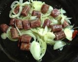 サメとチョリソーのトマト煮込み作り方3写真