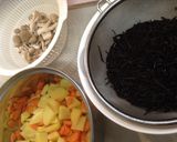 薄味☆じゃがいも入りひじき煮作り方1写真