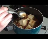 介護食【牛丼の素で簡単!肉豆腐】作り方2写真