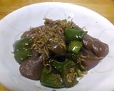 こんにゃくとピーマンの炒め煮作り方5写真
