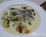 鰆ときのことサラダ豆のクリーム煮作り方11写真