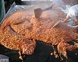 巨大鉄板でパエリア作り方5写真