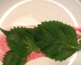 ♪豚肉の梅しそ巻き♪作り方1写真