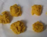 かぼちゃ煮物でふんわり一口ケーキ作り方3写真