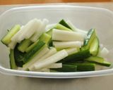 中華風　*ピリ辛胡瓜漬け*作り方1写真