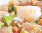 塩トマトで♪マグロとアボカドの温玉丼作り方2写真