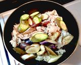 茄子と豚こまでがっつり☆オイマヨ焼き作り方4写真