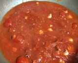 タコとクリームチーズのトマトソースパスタ作り方3写真