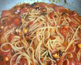 タコとクリームチーズのトマトソースパスタ作り方7写真