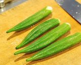 おくらの梅オカカまみれ作り方1写真
