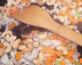 鶏ハツのカシューナッツ炒め（カレー風味）作り方4写真