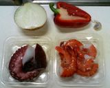 タコえびの炒めマリネサラダ作り方1写真