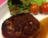 節約！フライパンでタレまで和風ハンバーグ作り方6写真