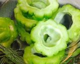 ゴーヤの肉詰め照り焼き作り方1写真