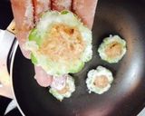 ゴーヤの肉詰め照り焼き作り方3写真