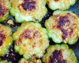 ゴーヤの肉詰め照り焼き作り方5写真