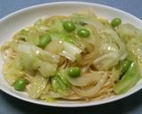 ●パスタ●枝豆キャベツのしょうゆ風味♪作り方6写真