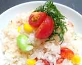 プチトマトと枝豆とコーンの炊き込みご飯作り方6写真