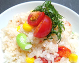 プチトマトと枝豆とコーンの炊き込みご飯作り方6写真
