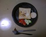 フライパン一つで目玉焼きトースト作り方6写真